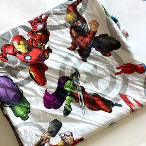 Marvel Superhero's Team Kids Twin Flat Sheet Soft and Cozy Bedding Oeko Tex